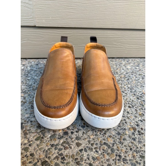 Magnanni Durham Mens Shoe Size 7 1/2 Brown Hi Top Casual Slip On Sneaker Leather - Picture 5 of 11